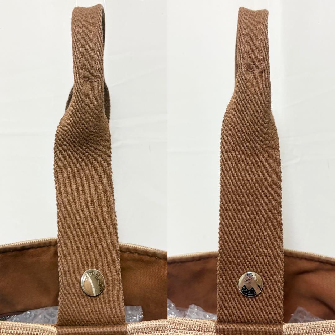 HERMES エルメス サクソー PM ハンドバッグ トートバッグ キャンバス 