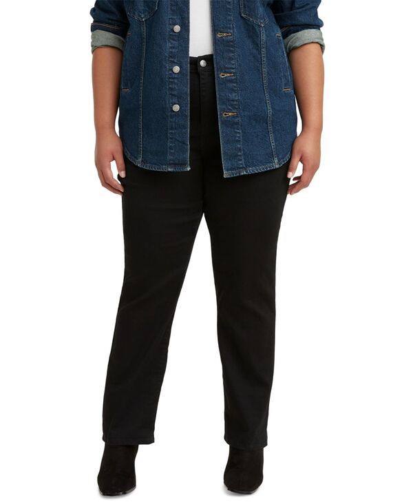 リーバイス レディース ボトムス デニムパンツ ジーンズ Levis Womens 724 StraightLeg Jeansoft Black ブラック