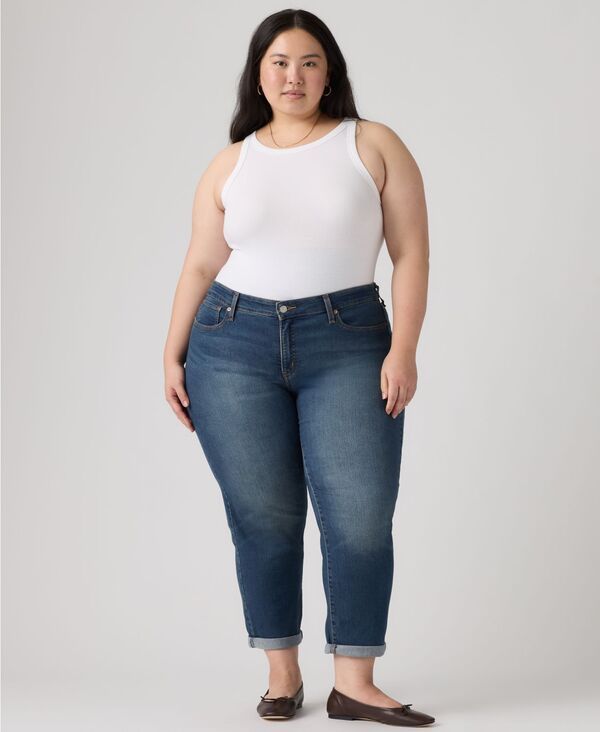 リーバイス レディース ボトムス デニムパンツ ジーンズ Levis Womens Relaxed Boyfriend Tape red Leg Jeans Working Late