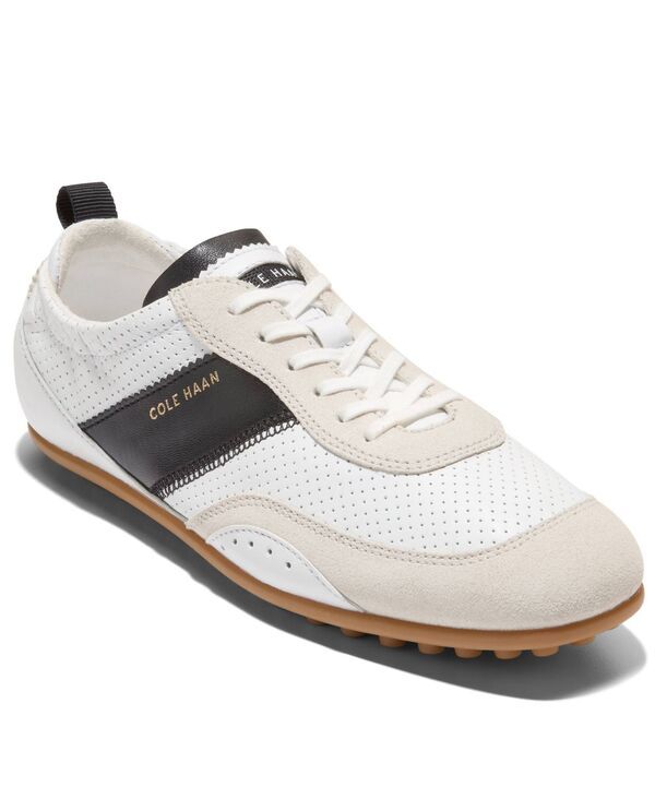 コールハーン レディース シューズ スニーカー レース Cole Haan Womens GrandPr Travina LaceUp Sneakers WhiteBlackSilver Birch