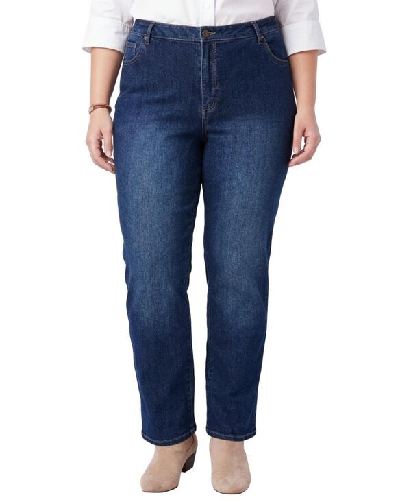 ウーマン ウィズイン レディース ボトムス デニムパンツ ストレート ジーンズ Woman Within Womens Within Straight Leg Stretch Denim Five P