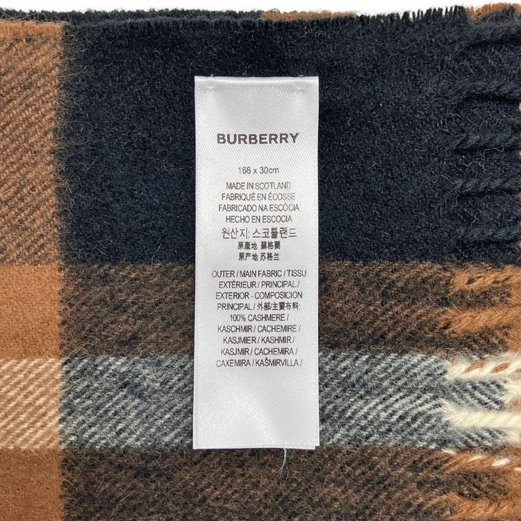 BURBERRY バーバリー GIANT CHECK CASHMERE SCARF GIANT ICON