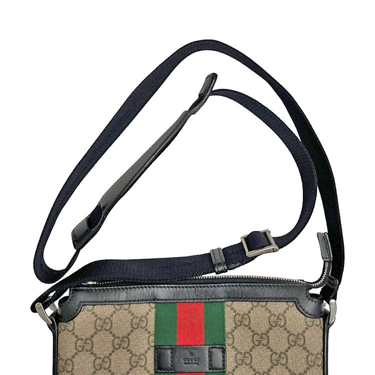 GUCCI グッチ シェリーライン GGスプリーム フラット メッセンジャー