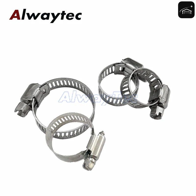 ステンレス製 13mm～44mm ホースパイプクランプ クリップファスナー 10個セット カスタムパーツ