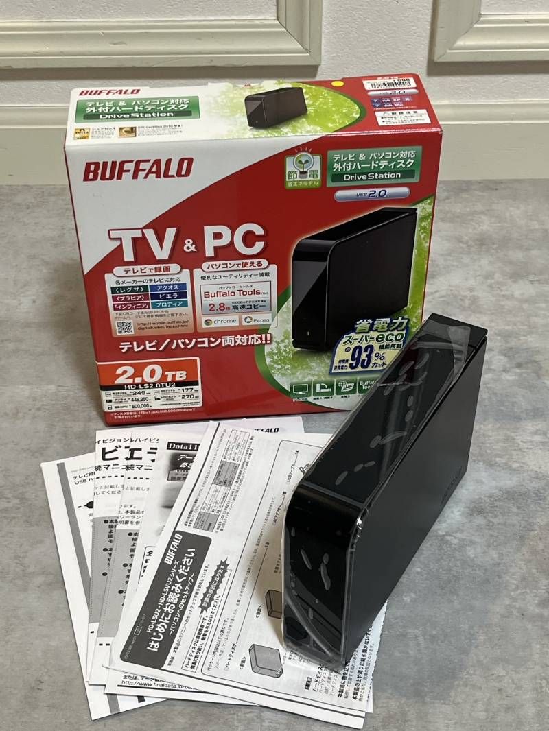 PC周辺機器 BUFFALO 外付けハードディスク 2.0TB