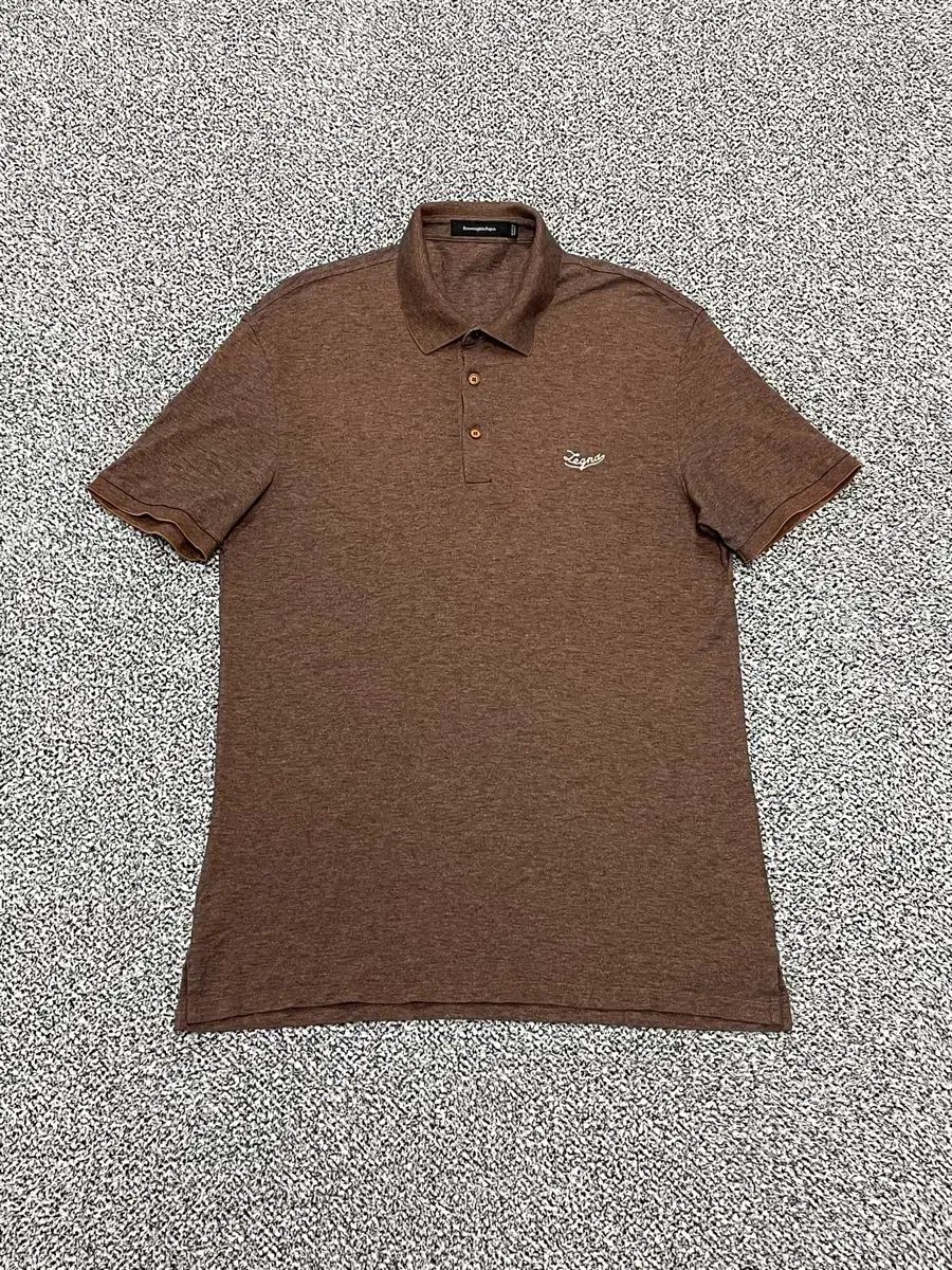 ゼニア 正規品 / メンズ95-100 / ニット半袖 カラーTシャツ