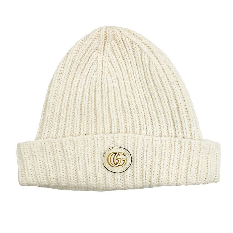 GUCCI グッチ ダブルG付き ウール カシミア キャップ 764594 3GB02