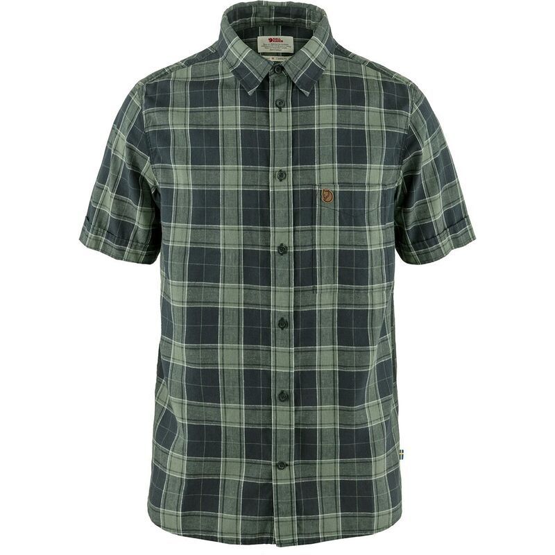 フェールラーベン メンズ トップス シャツ Fjallraven Ovik Travel Shirt Mens Dark NavyPatina Green ネイビー
