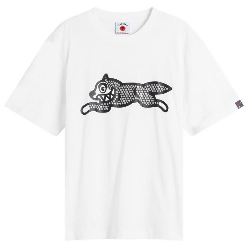 アイスクリーム メンズ トップス Tシャツ ICECREAM Glitterunning Dog TShirt White ホワイト