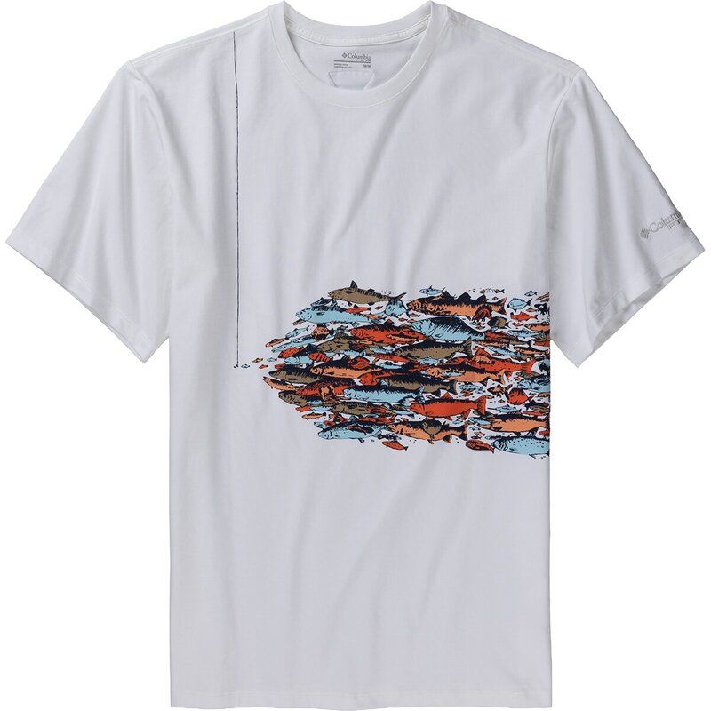 コロンビア メンズ トップス Tシャツ 半袖 Columbia Bonefish FlatshortSleeve TShirt Mens White ホワイト