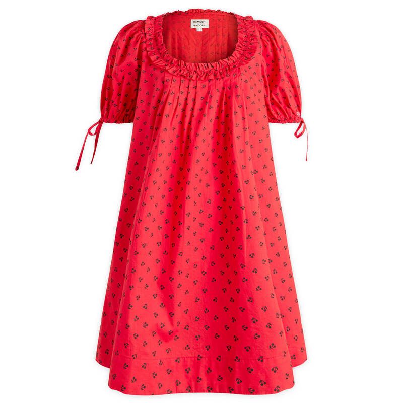 ダムソンマダー レディース トップス ワンピース ミニ Damson Madder Jemima Mini Dress Red レッド