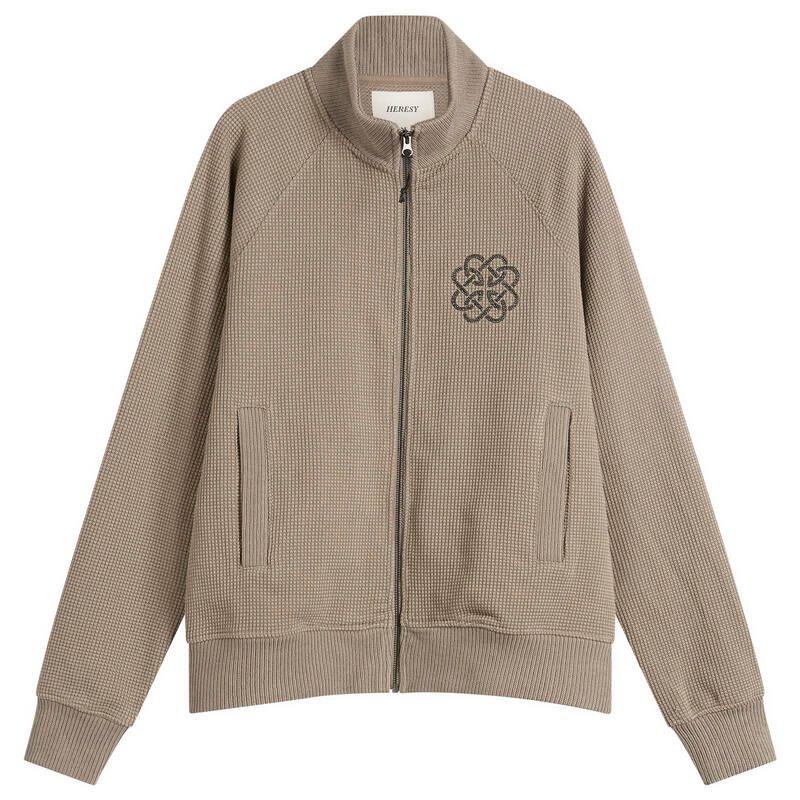 ヘレシー メンズ アウター カーディガン ニット Heresy Knot Zip Knit Cardigan Mushroom