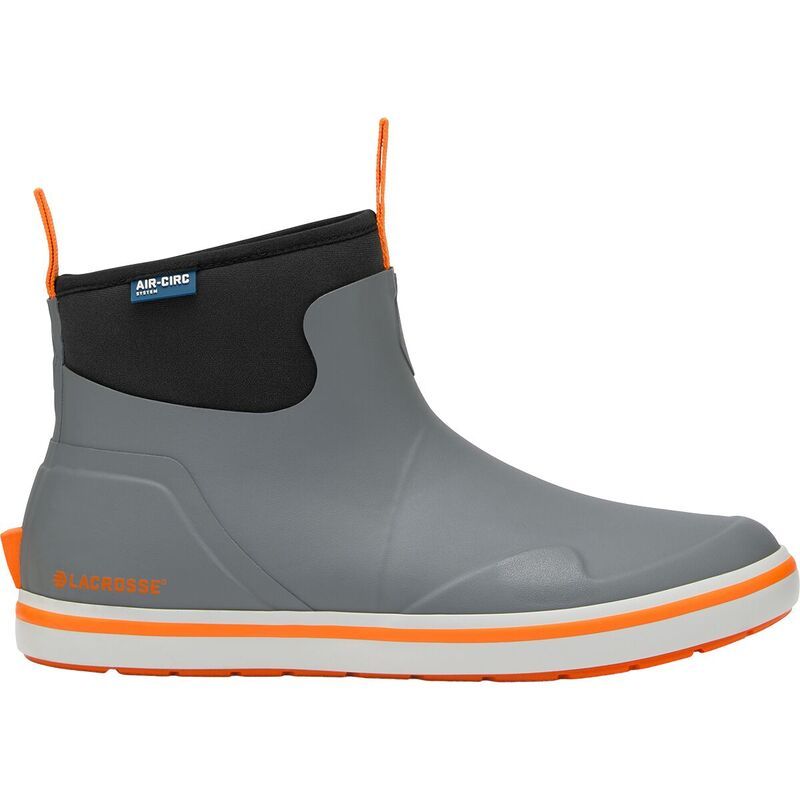 ラクロス メンズ シューズ ブーツ・レインブーツ LaCrosse Alpha Deck 6in Boot Mens GrayOrange グレー