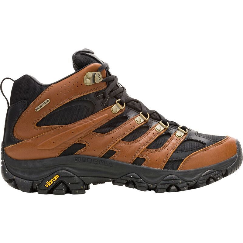 メレル メンズ シューズ ブーツ・レインブーツ Merrell Moab 3 Luxe Ltr Mid WP Hiking Boot Mens BlackBrown ブラック