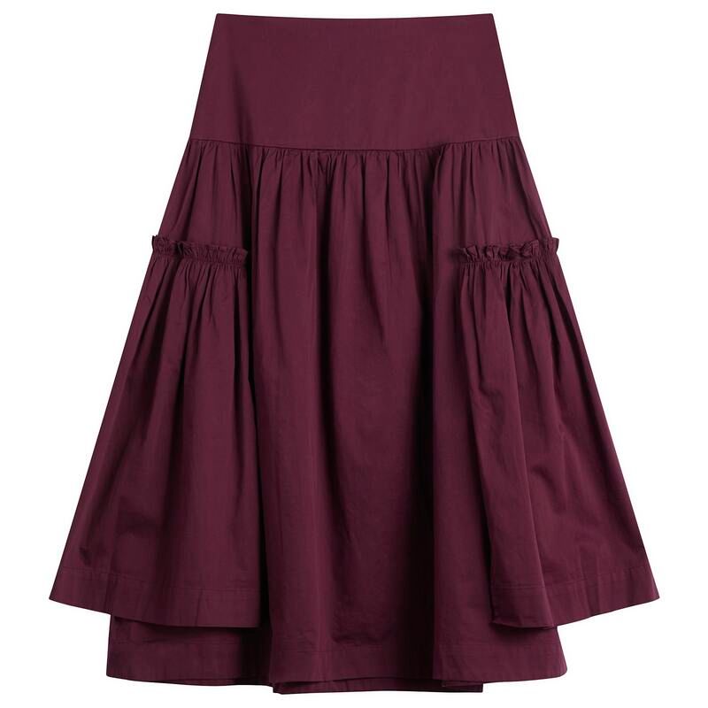 ダムソンマダー レディース ボトムスカート ミディ Damson Madder Berta Midi Skirt Fig