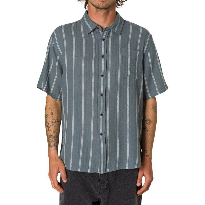 ケイティン メンズ トップス シャツ Katin Alan Shirt Mens Tempest Blue ブルー