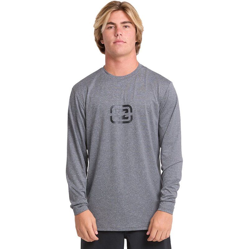 ビラボン メンズ トップス Tシャツ 長袖 Billabong All Day Wave LF LongSleeve Rashguard Mens Light Gray Heather グレー