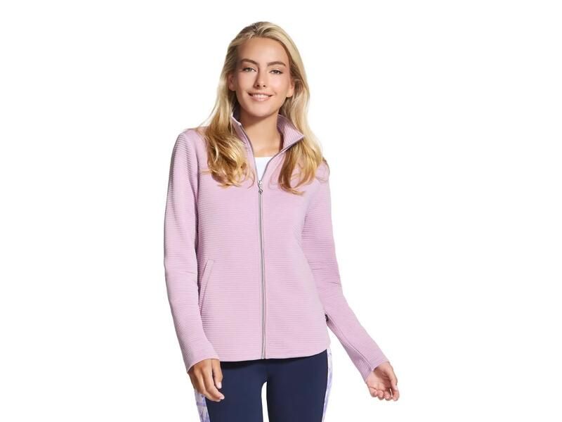 スケッチャーズ レディース シューズ スニーカー パーカー ジャケット SkechersThe Hoodless Hoodie GO WALK Shine Womens Jacket Mauve Pi