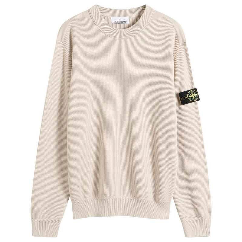 ストーンアイランド メンズ アウター ニット・セーター リブ コットン Stone Island Ribbed Soft Organicotton Jumper Sand サンド 68,640円