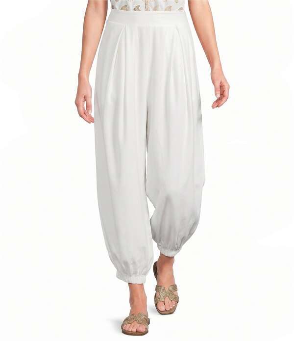 シュガーリップス レディース ボトムス カジュアルパンツ リネン Sugarlipsendria High Rise Balloon Leg Coordinating Linen Pants Whit