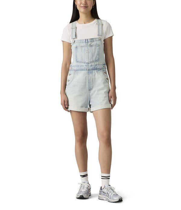 リーバイス レディース トップス ワンピース ヴィンテージ トール ノースリーブ デニム LevisR Vintage Sleeveless Denim Shortalls Abraded Art デ