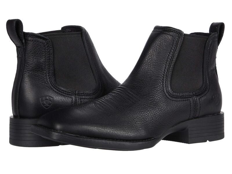 アリアト メンズ シューズ ブーツ・レインブーツ Ariat Sport Booker Ultra Black ブラック