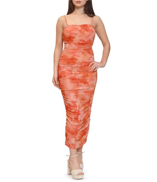 スティーブ マデン レディース トップス ワンピース ギャザー メッシュ マキシ Stevie By Steve Madden Mesh Ruched Tube Maxi Dress Fusion C