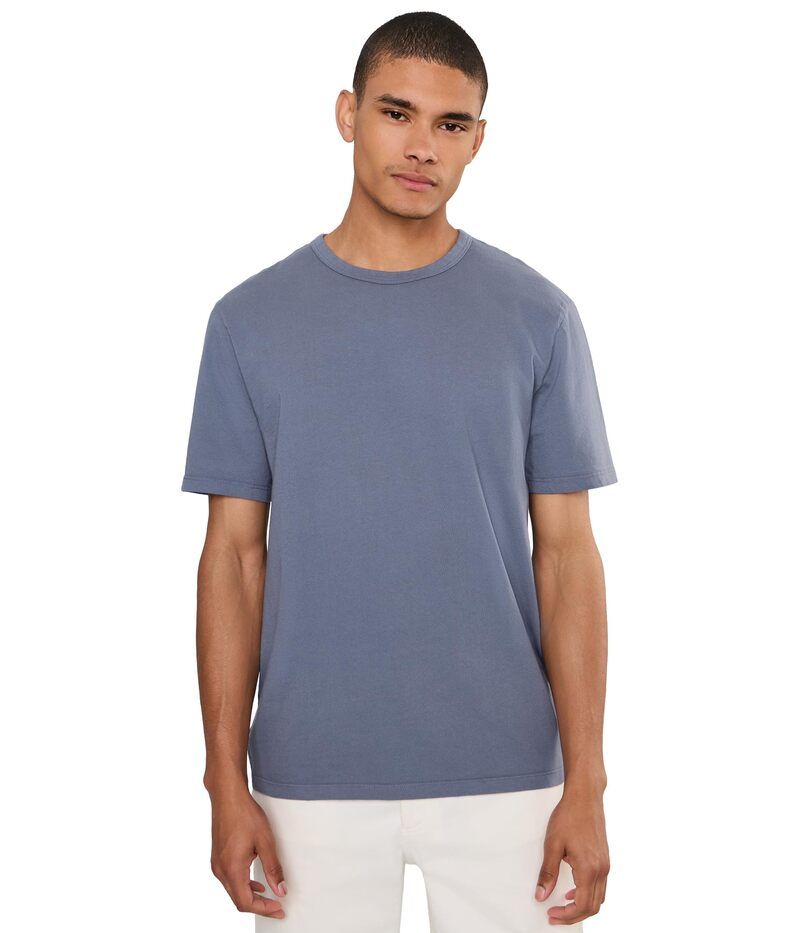 ヴィンス メンズ トップス シャツ Vince Garment Dye Short Sleeve Crewashed Hawk Blu