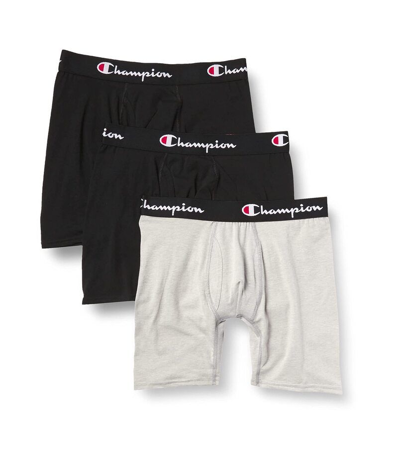 チャンピオン メンズ アンダーウェア ボクサーパンツ コットン Champion Everyday Cotton Stretch Boxer Briefs 3Pack 2 New EbonyOxf 9,216円