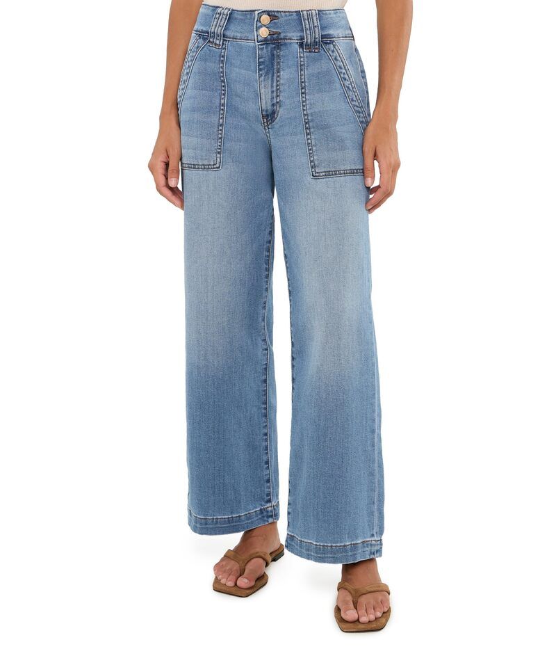 カットフロムザクロス レディース ボトムス デニムパンツ ストレート プチ Kut From The Kloth Petite Jodi HighRise Straight Leg Draft
