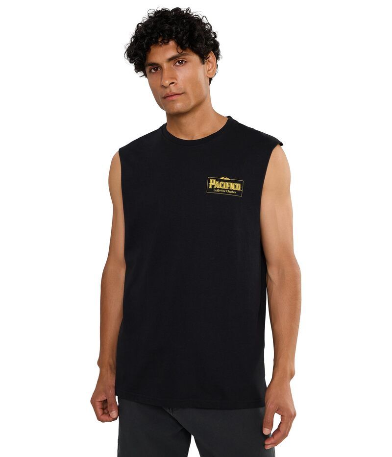 クイックシルバー メンズ トップス シャツ ノースリーブ Quik silver Pacifico Sayulita Cruising Sleeveless Tee Black ブラック