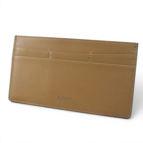 フォクシー FOXEY カードケース 札入れ インサート ベージュ レザー
