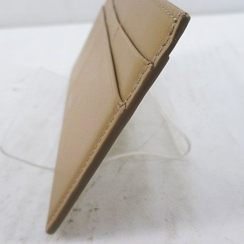 フォクシー FOXEY カードケース 札入れ インサート ベージュ レザー