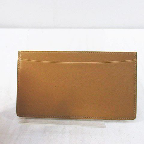 フォクシー FOXEY カードケース 札入れ インサート ベージュ レザー