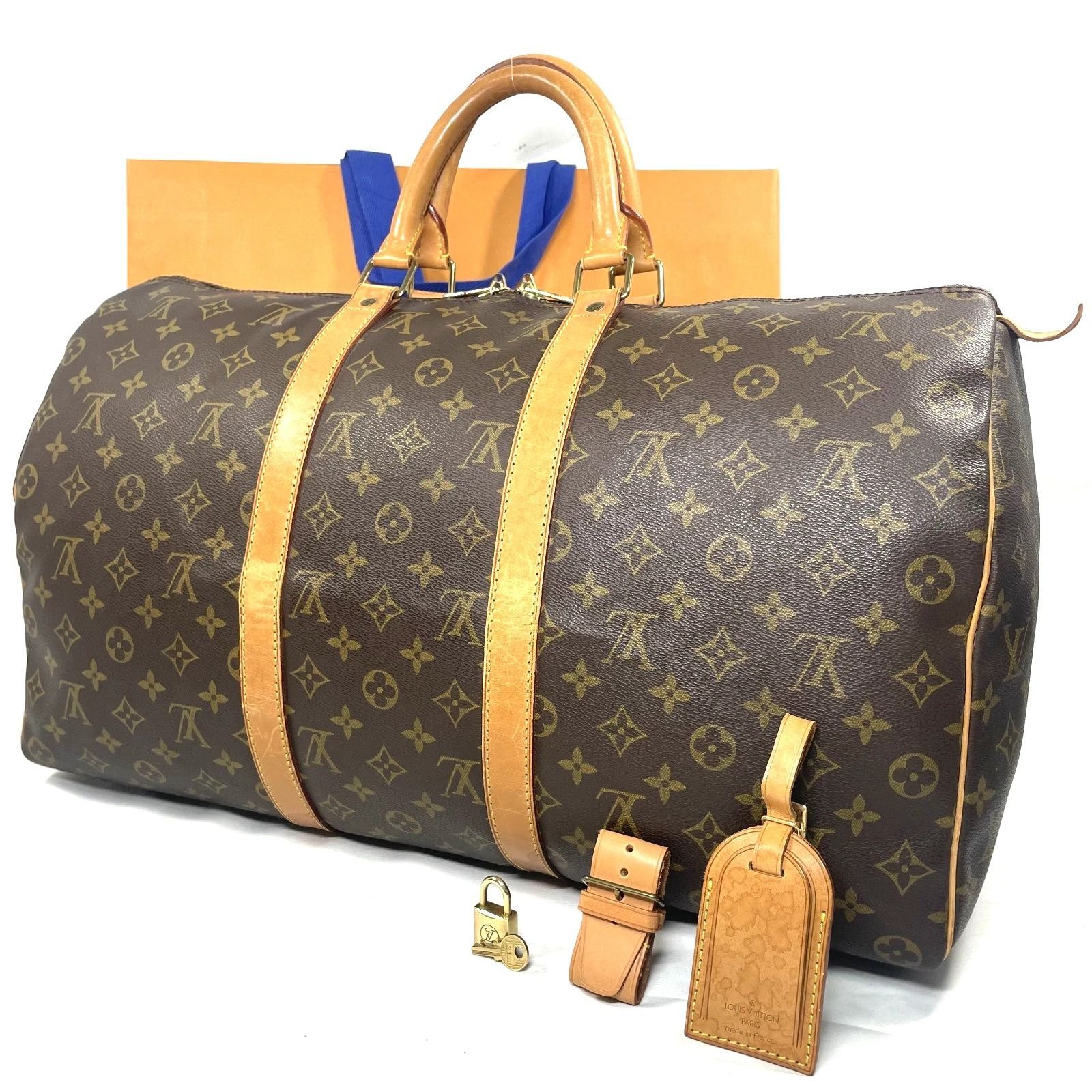 本物】ルイ ヴィトン ボストンバッグ キーポル50 Keepall 50