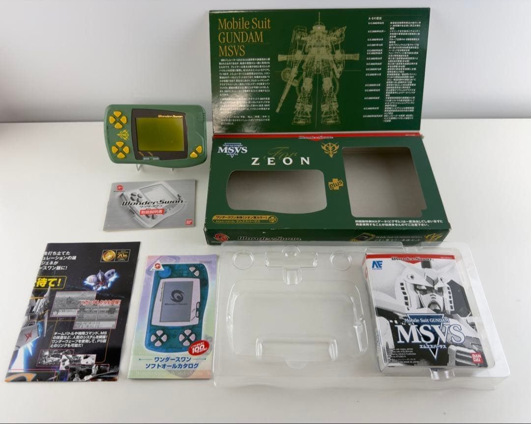 動作品 バンダイ ワンダースワン ジオン軍 カラー SW-001 MSVS 本体 Wonder Swan zion ガンダム