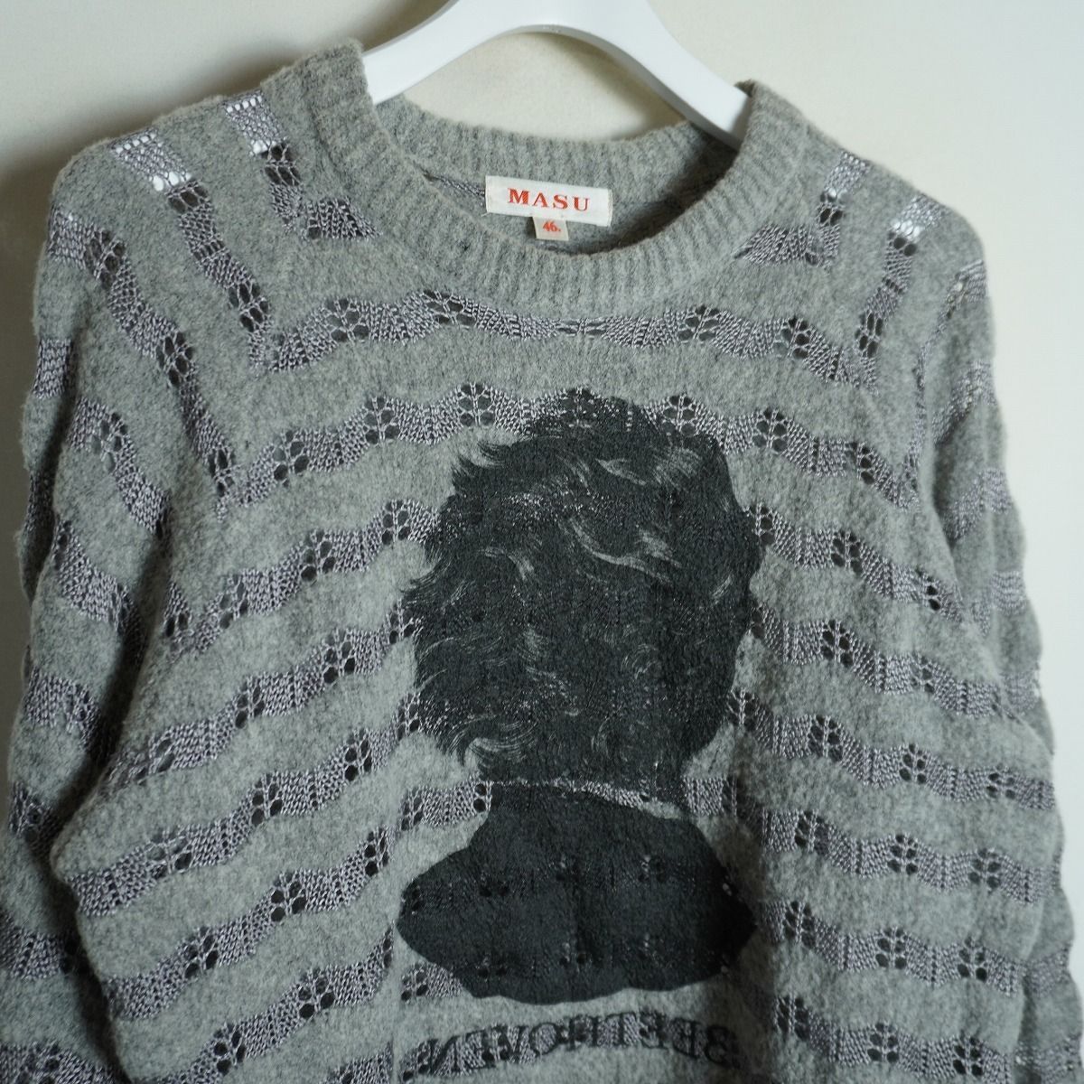 美品 MASU エムエーエスユー REVERSE BEETHOVEN SWEATER リバース