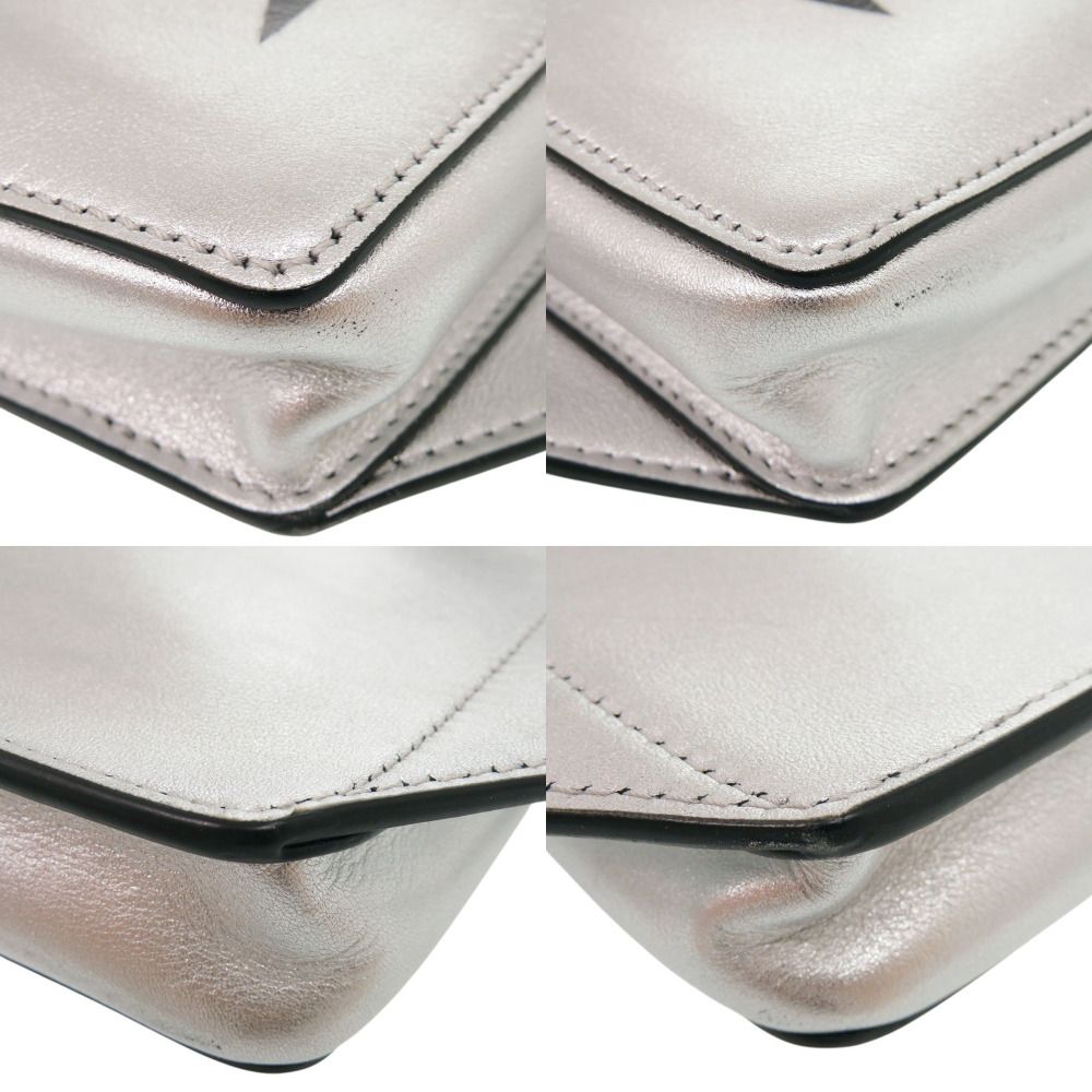 美品 ヴァレンティノ ガラヴァーニ VLTN XY2B0719UYS レザー シルバー