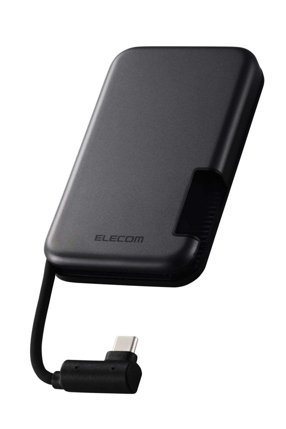 エレコム 外付けSSD 1TB USB3.2(Gen2) Type-C ケーブル一体型 iPhone15 / 15Pro 対応 ESD-EPB1000GBK [1TB]