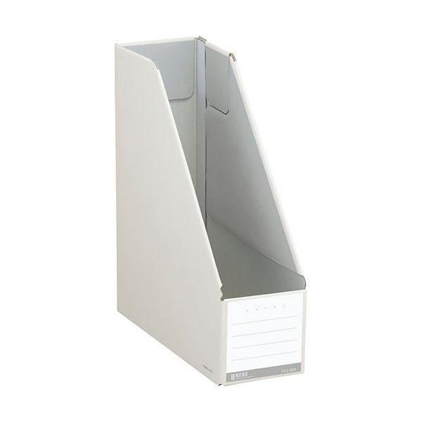 （まとめ）コクヨ ファイルボックス(NEOS)スタンドタイプ A4タテ 背幅102mm オフホワイト フ-NEL450W 1セット(10冊) 〔×3セット〕