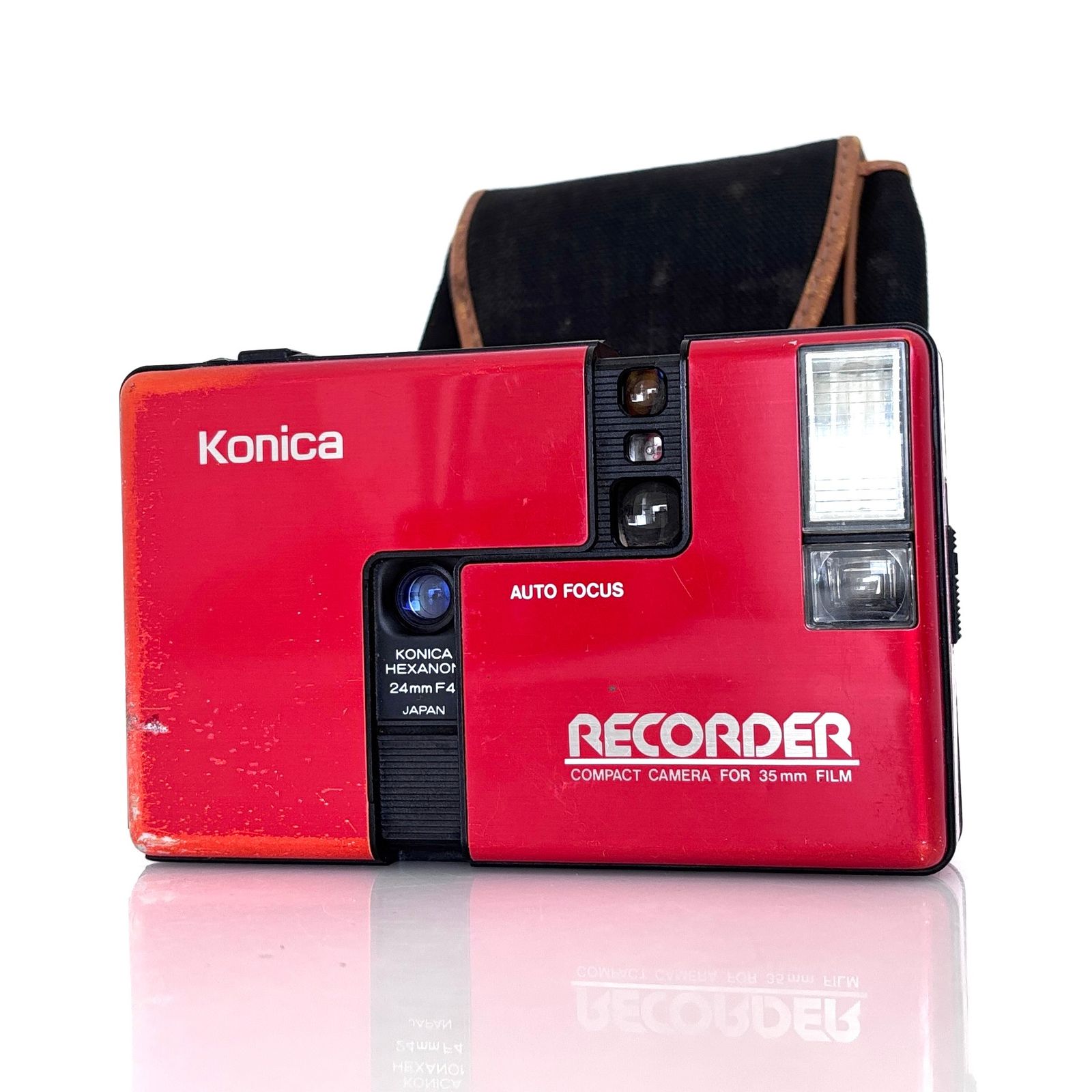 Konica RECORDER レッド フィルムカメラ ハーフサイズ Konica RECORDER レッド コンパクトフィルムカメラ ハーフカメラ