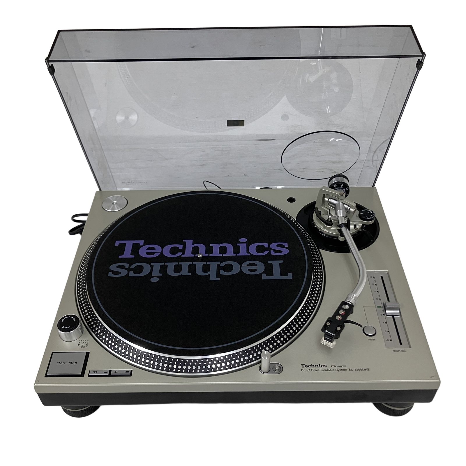 新作Technics SL-1200MK5 ターンテーブル SHURE M44-7 カートリッジ