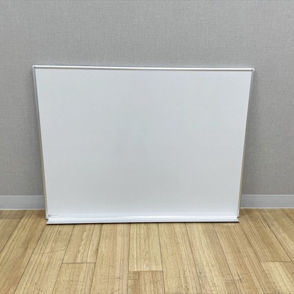 ホワイトボード 壁掛け 暗線入り マグネット対応 約1800×900 オカムラ シルバー 8,470円