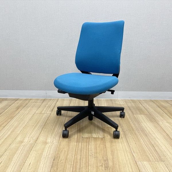 コクヨ ミトラ2チェア スタンダードバック ファブリックタイプ 肘無 オフィスチェア ターコイズ