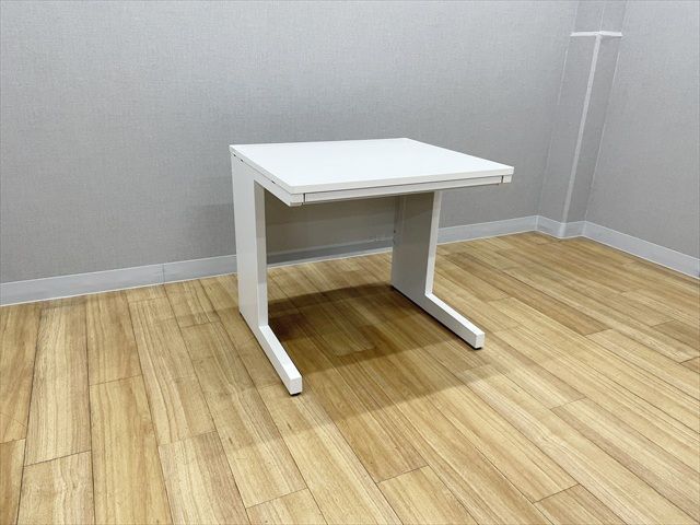 パソコンデスク スカエナ Kタイプ 引き出し付 オフィスデスク W800 D700 内田洋行 ウチダ ピュアホワイト