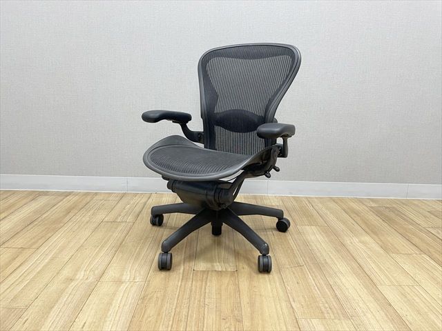 ハーマンミラー アーロンチェア Bタイプ フルサポート ランバーサポート付 肘付 オフィスチェア HermanMiller ブラック 62,315円