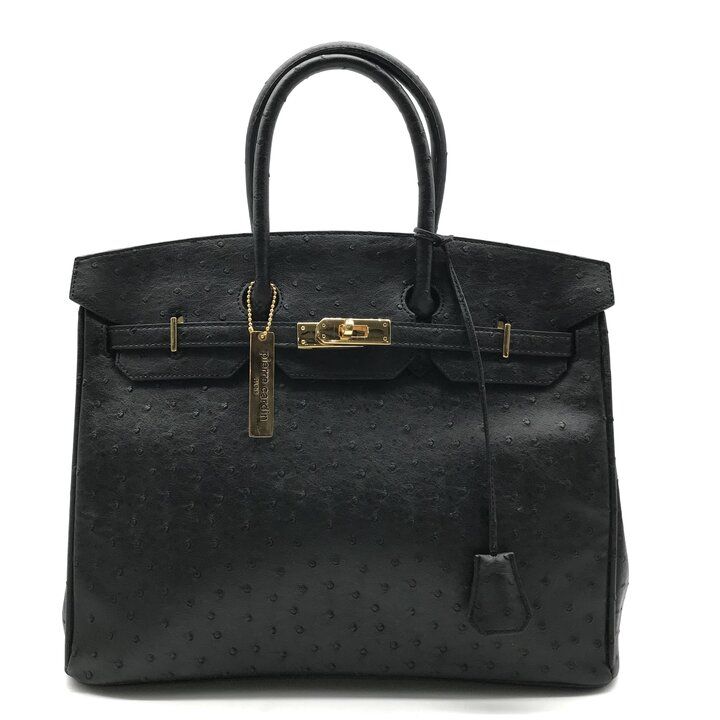ピエールカルダン オーストリッチ 良品 PIERRE CARDIN ハンドバッグ 