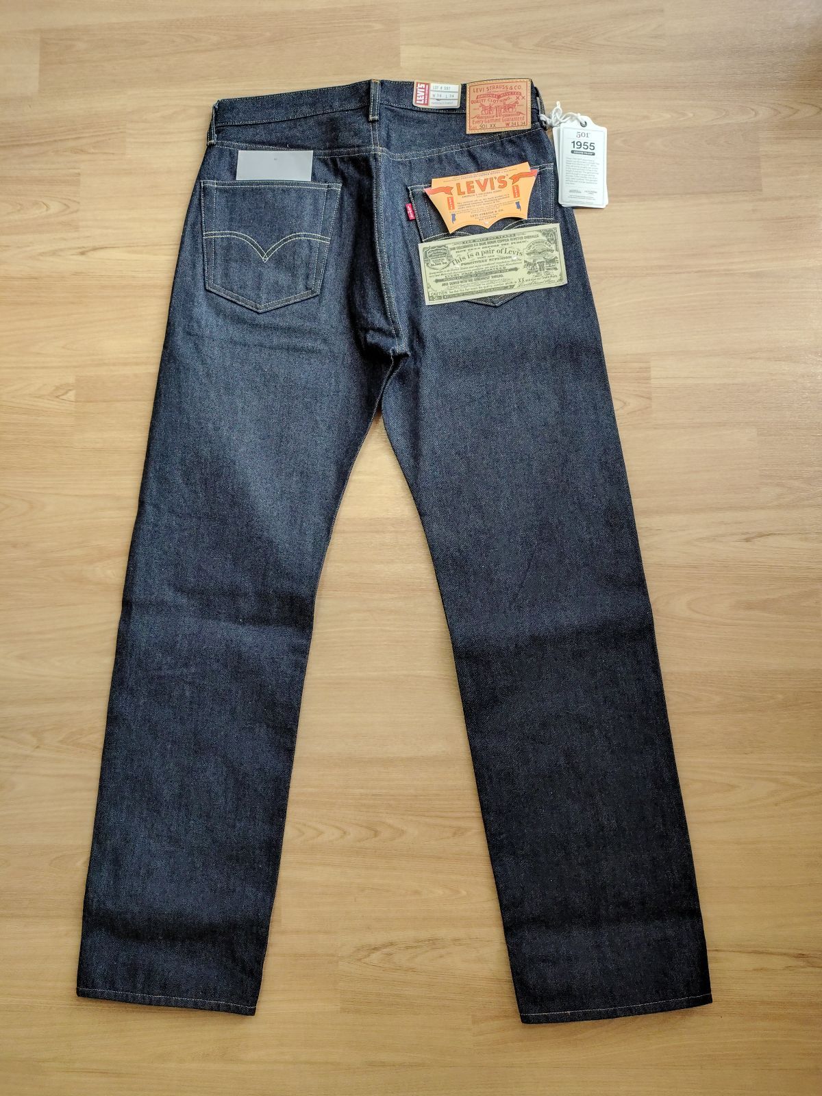 LVC 1955年 501XX リジットJEANS （w34インチ