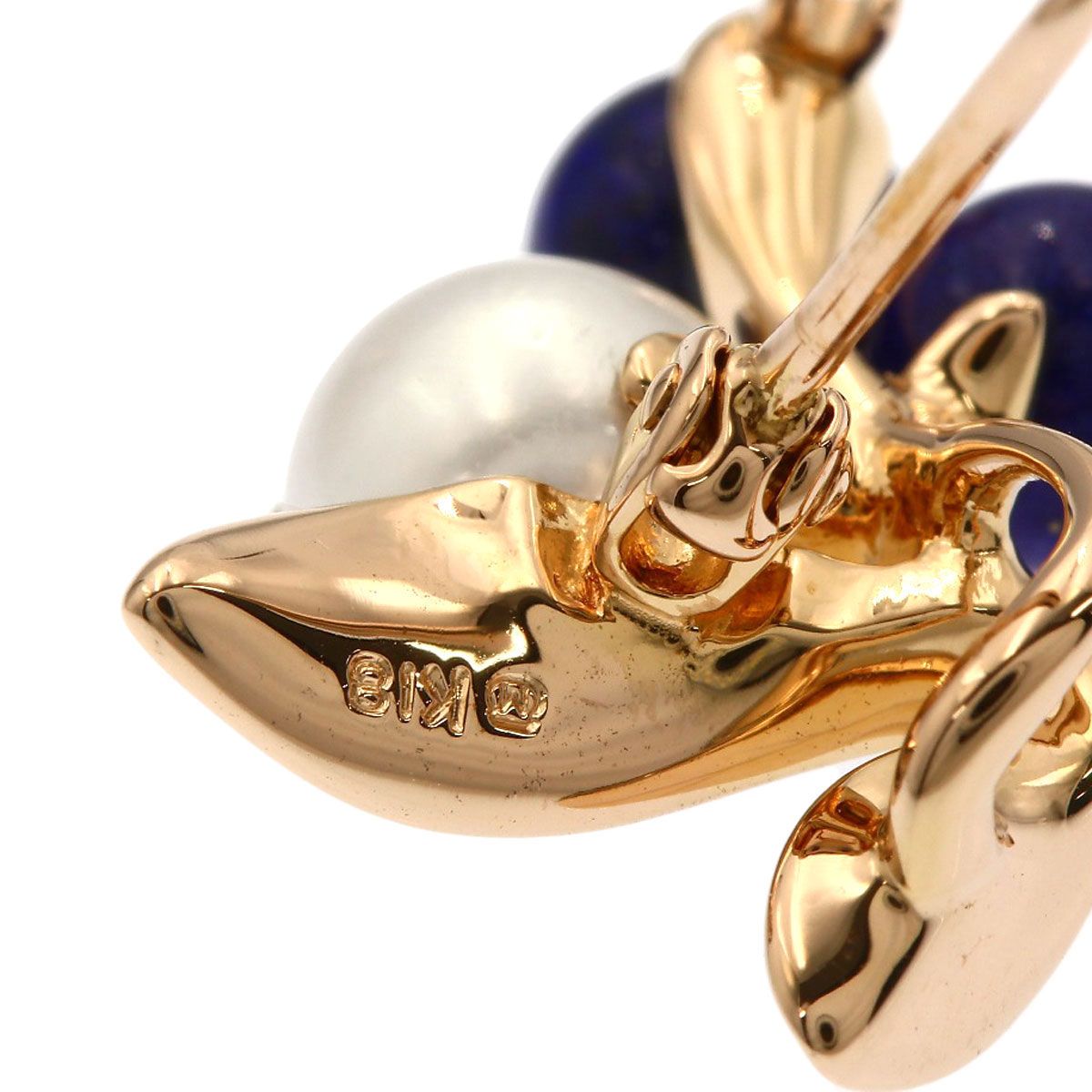 MIKIMOTO ミキモト ブルーベリーモチーフ パール 真珠 ラピスラズリ