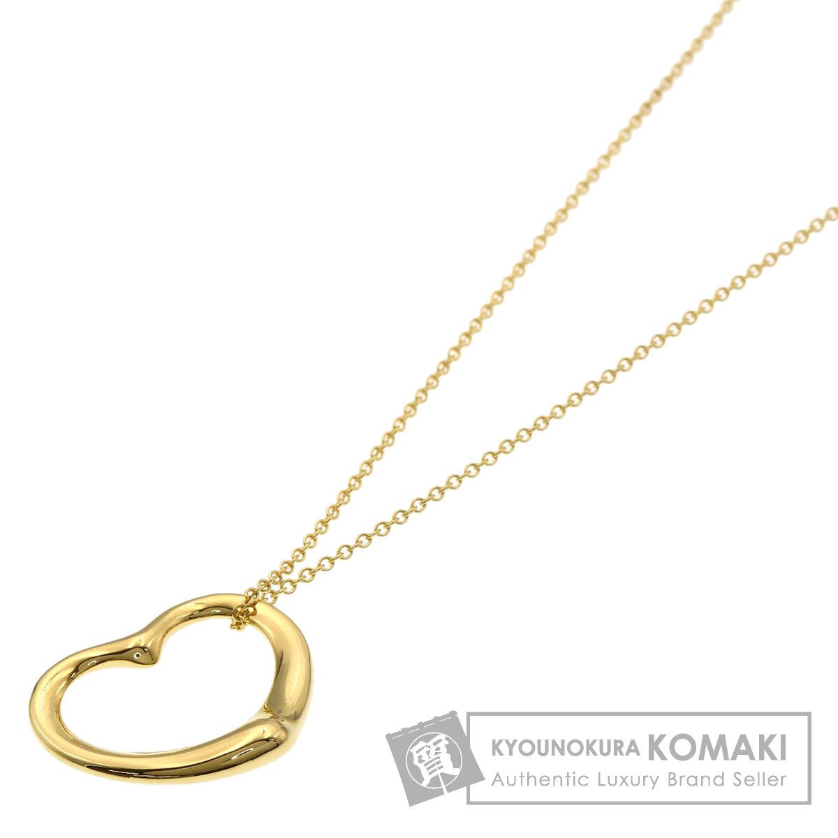 TIFFANY&Co. ティファニー オープンハート ネックレス K18YG レディース [中古]